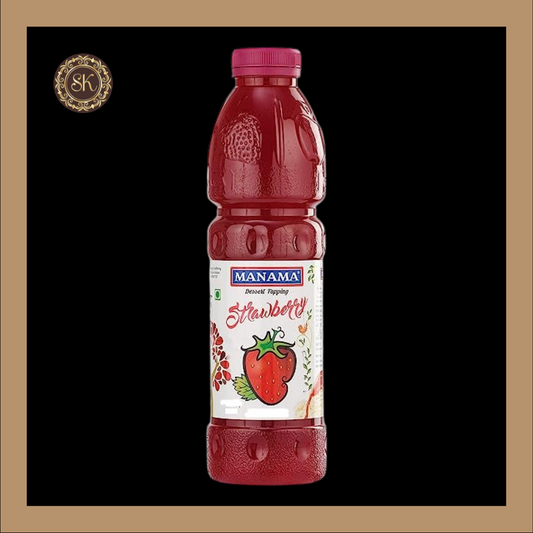Strawberry Fruit Crush 1Litre - Manama Sweetkraft | Baking supplies