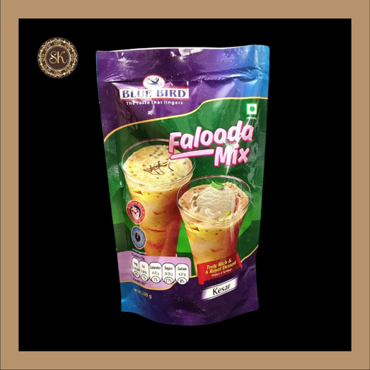 Kesar Falooda | Falooda Mix | Instant Falooda Mix | Blue Bird - 200gms Sweetkraft | Baking supplies