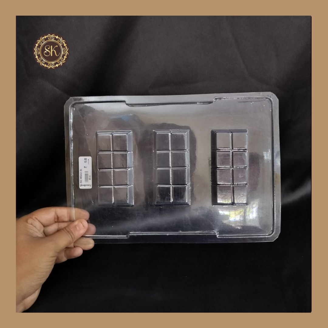 Plastic chocolate mould | Chocolate Bar Mould | Chocolate Plastic Mold | Plastic molds  (PM-135) Sweetkraft | Baking supplies