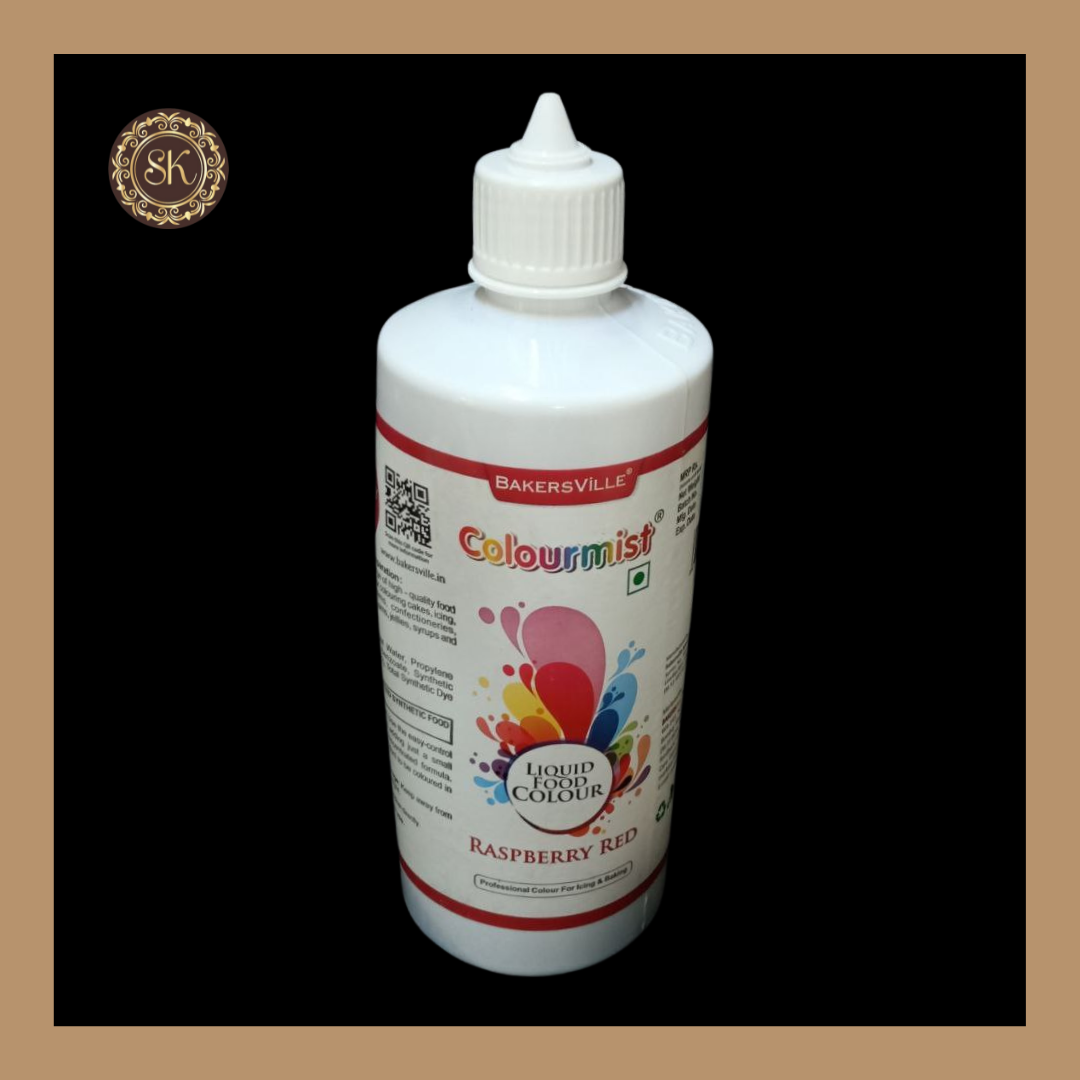 Liquid Food Colour | Raspberry Colour | Bakers Ville - 500gms Sweetkraft | Baking supplies