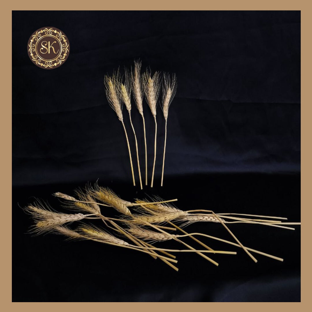 Wheat Shafts | Cake Decor Wheat Shafts | Artificial | Dried Wheat Sheaves Flower | Bouquet Decorative Item | Wheat Stalks Dry Grass | Dry Wheat Stalks pack of 1pc. Sweetkraft | Baking supplies