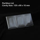 18 Partition Lid cover 6*3 - (Pack of 10) Sweetkraft | Baking supplies