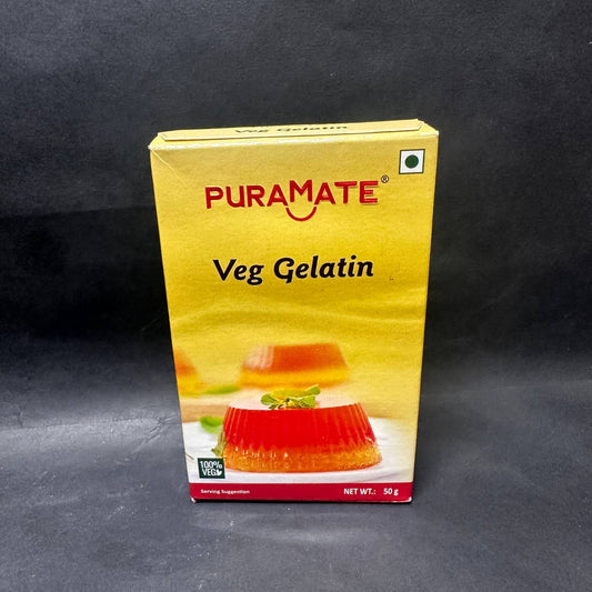 Veg Gelatin 50gms - Puramate Sweetkraft | Baking supplies