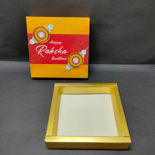Raksha Bandhan box 9 cavity - Pack of 10 ( without cavity ) Sweetkraft | Baking supplies