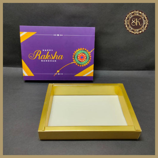 12 cavity Raksha Bandhan box (Only Box) (D.No-002) Sweetkraft | Baking supplies
