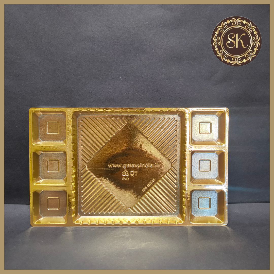 15 combo golden tray 5*3 - (Pack of 10) Sweetkraft | Baking supplies