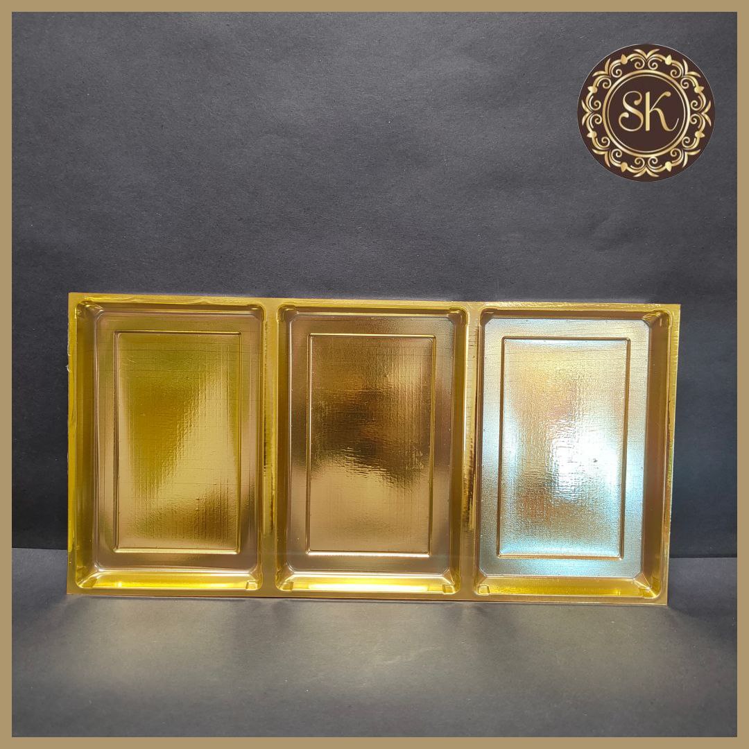 Partition Baking 18 Partition golden tray 6*3 - (Pack Of 10) – Sweetkraft | Baking supplies