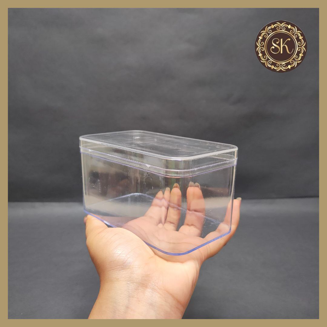 T106 Rectangle Acrylic Dessert Box / Cake Tub (With Lid) – EBAKE