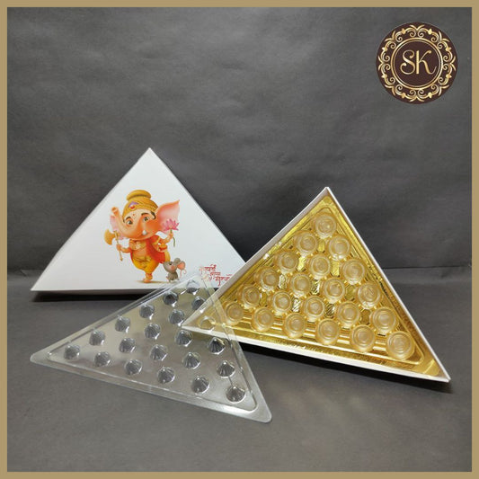 Ganpati Triangle Box 21 Cavity Sweetkraft | Baking supplies