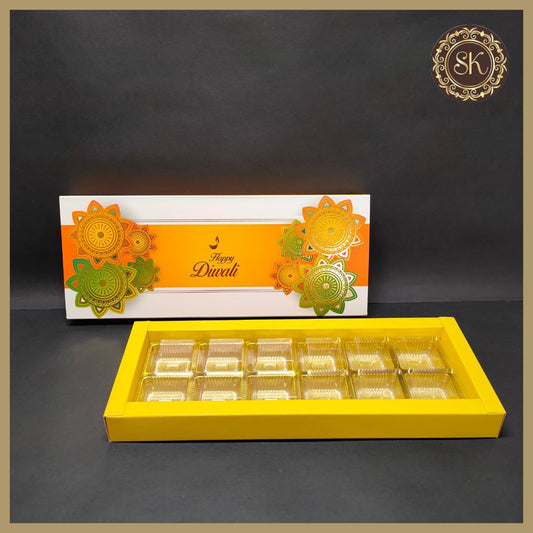 12 Diwali Box with Cavity & Lid (D.No-005) Sweetkraft | Baking supplies