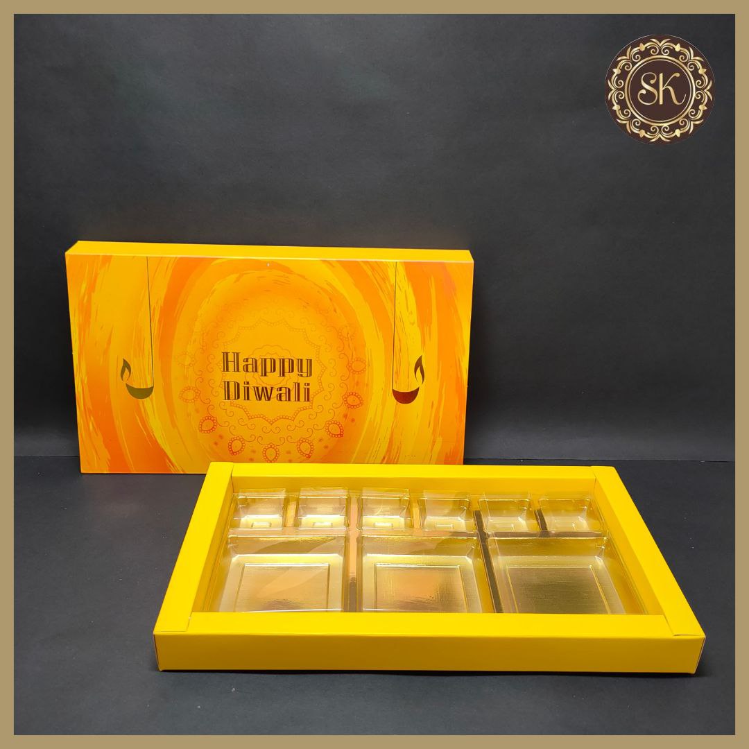 18 Diwali Box with DC Cavity & Lid (D.No-004) Sweetkraft | Baking supplies