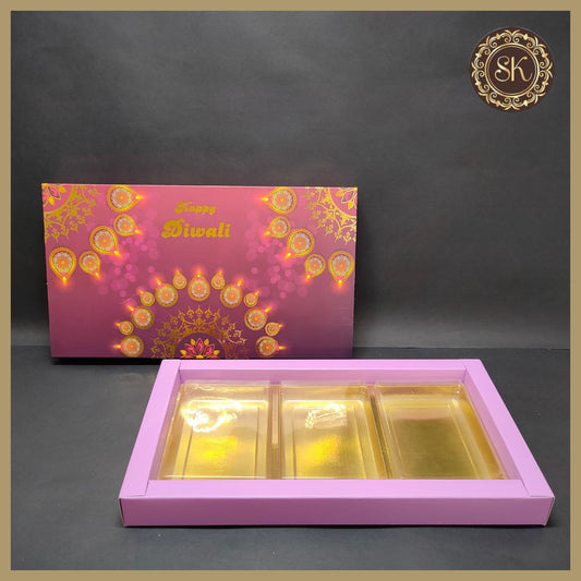 18 Diwali Box with Partition Cavity & Lid (D.No-001) Sweetkraft | Baking supplies