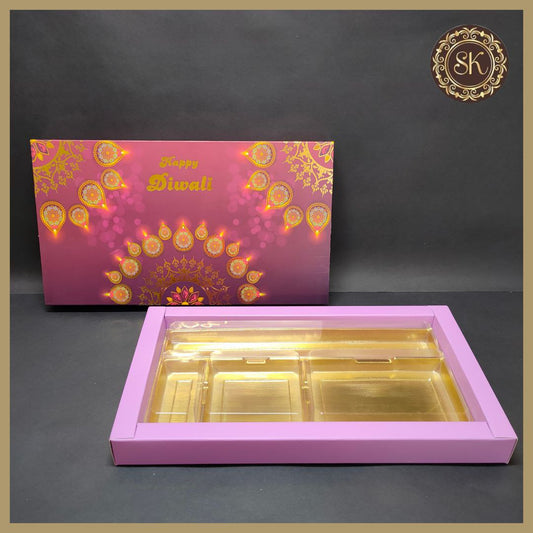 18 Diwali Box with Pataka Cavity & Lid (D.No-001) Sweetkraft | Baking supplies