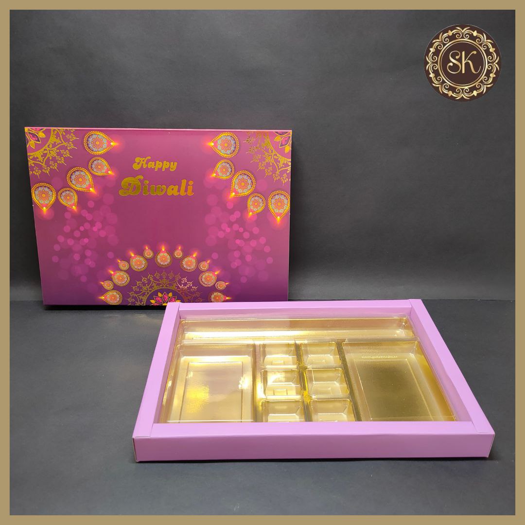 24 Diwali Box with Pataka Cavity & Lid (D.No-001) Sweetkraft | Baking supplies