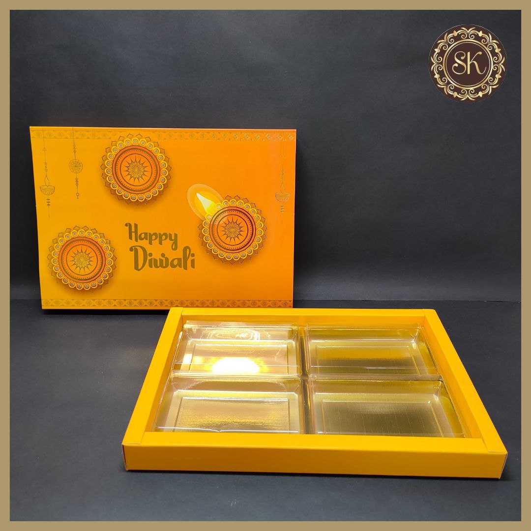 24 Diwali Box with Partition Cavity & Lid (D.No-003) Sweetkraft | Baking supplies