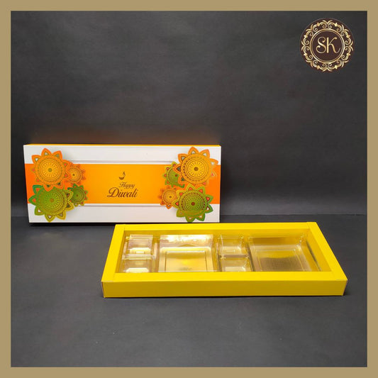 12 Diwali Box with DC Cavity & Lid (D.No-005) Sweetkraft | Baking supplies