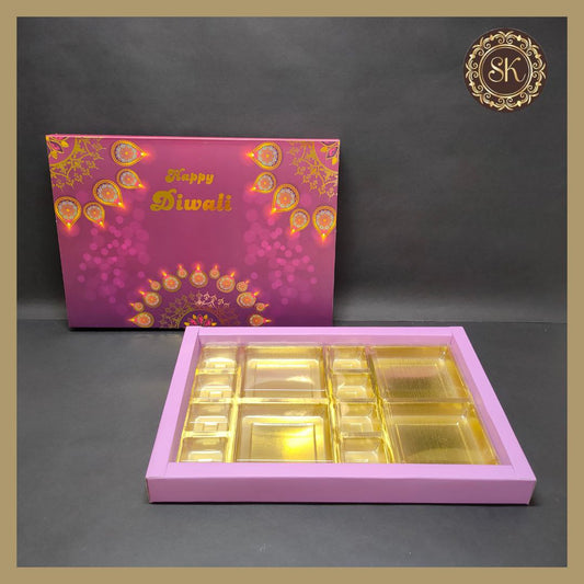 24 Diwali Box with DC Cavity & Lid (D.No-001) Sweetkraft | Baking supplies