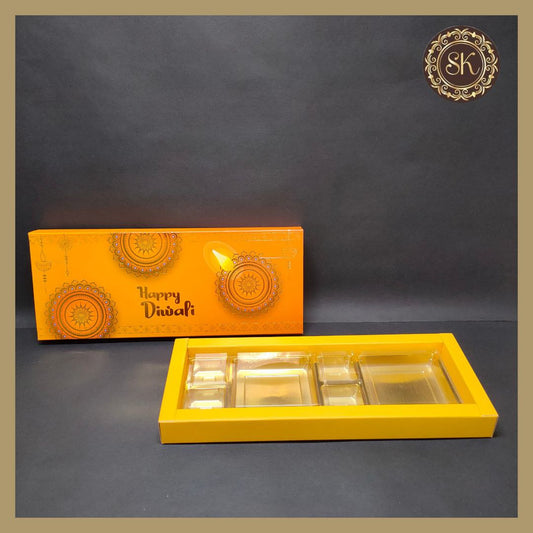 12 Diwali Box with DC Cavity & Lid (D.No-003) Sweetkraft | Baking supplies