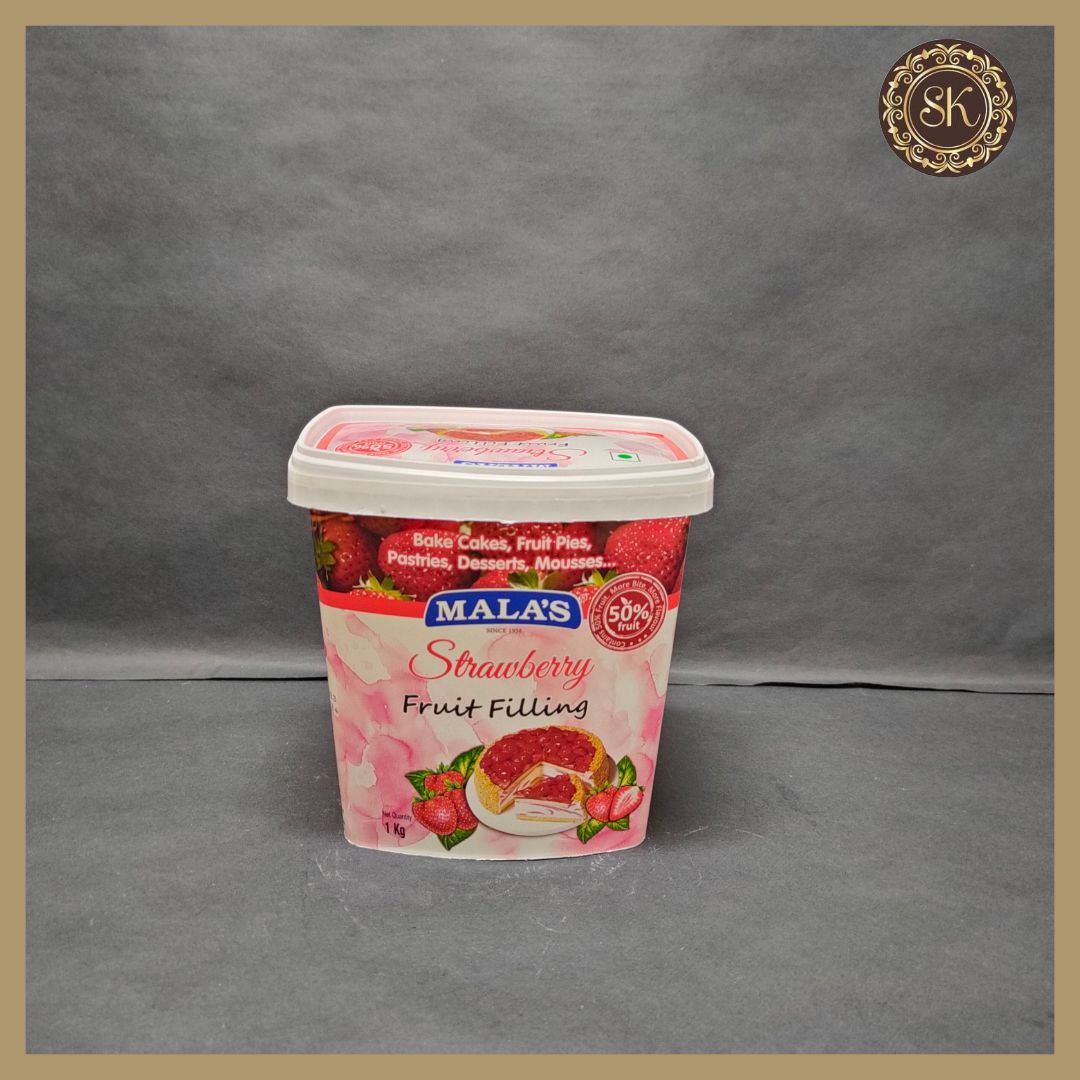 Strawberry Fruit Filling 1kg - Mala's Sweetkraft | Baking supplies