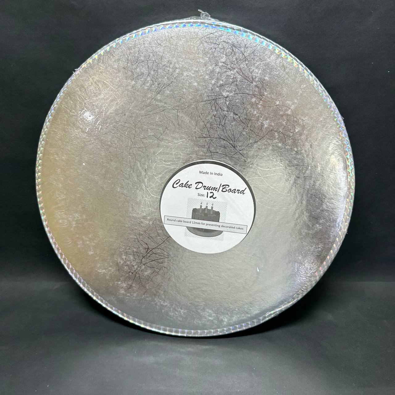 Drum base Silver Sweetkraft | Baking supplies