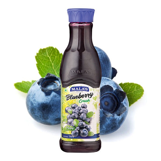 Blueberry Fruit Crush 1Litre - Mala's Sweetkraft | Baking supplies