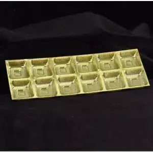Golden cavity tray 6*2 pack of 10 Sweetkraft | Baking supplies