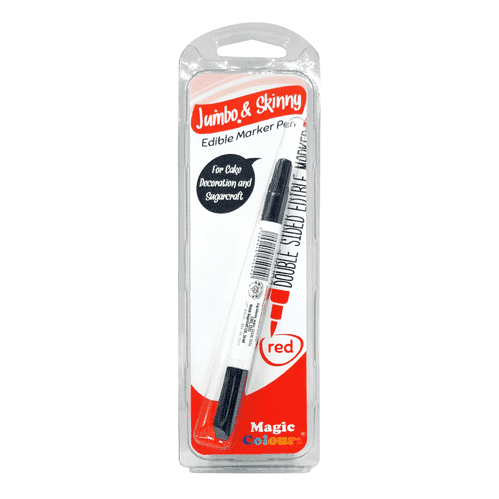 Jumbo & Skinny - Edible Marker Red Sweetkraft | Baking supplies