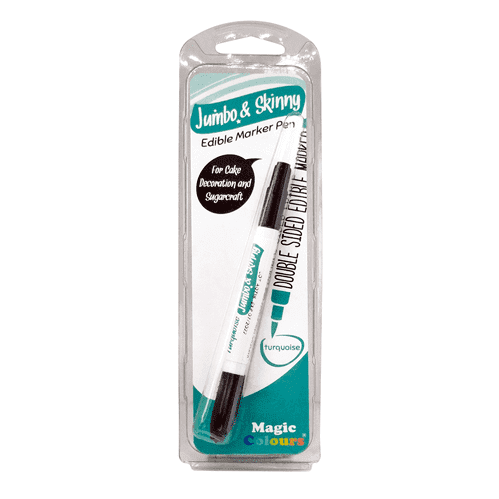 Jumbo & Skinny - Edible Marker Turquoise Sweetkraft | Baking supplies