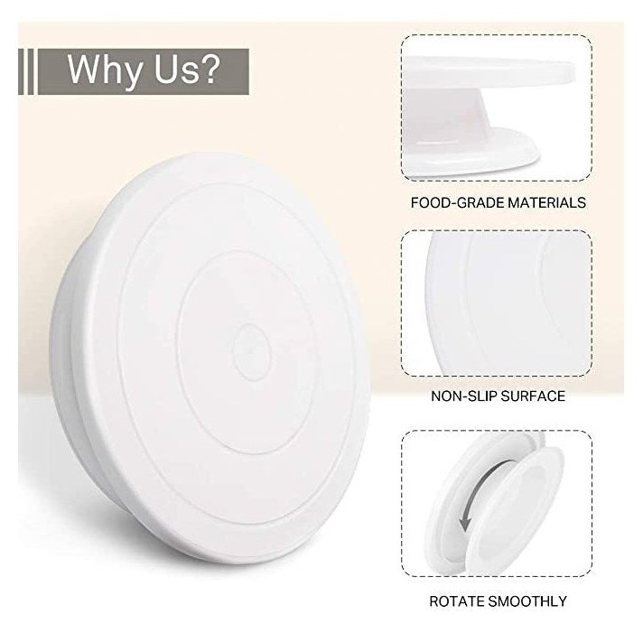 Plastic Turn Table Sweetkraft | Baking supplies