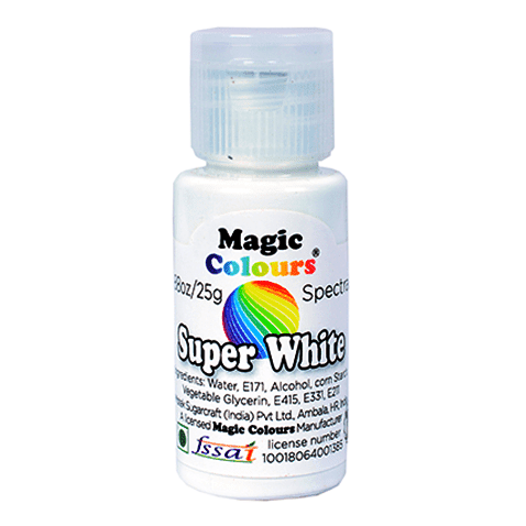 Spectral Mini - Gel Colours Super White Sweetkraft | Baking supplies