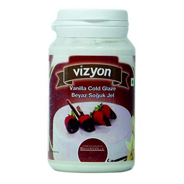 Vanilla cold glaze - Vizyon 200gms Sweetkraft | Baking supplies