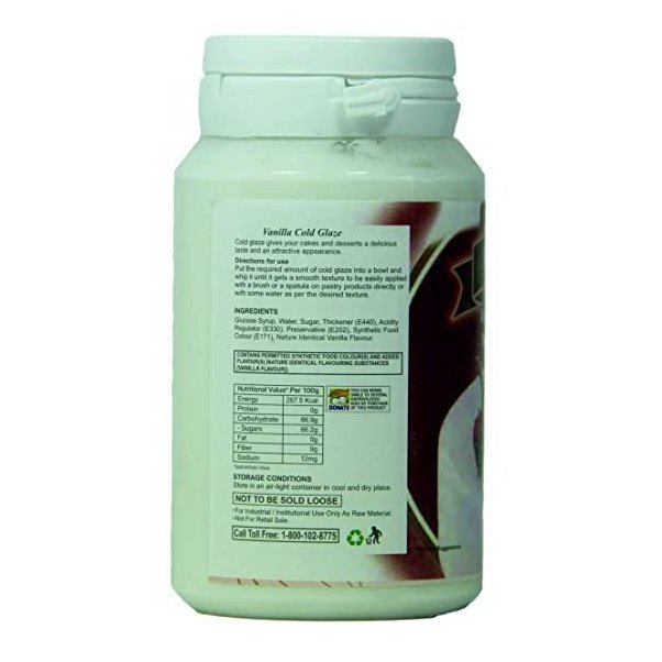 Vanilla cold glaze - Vizyon 200gms Sweetkraft | Baking supplies