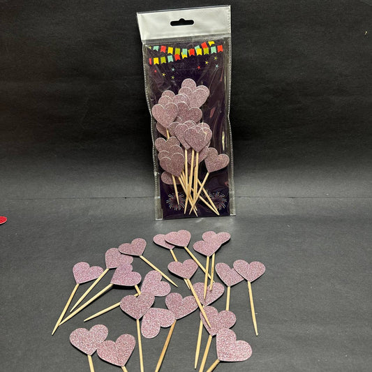 Heart Toothpick Toppers Sweetkraft | Baking supplies