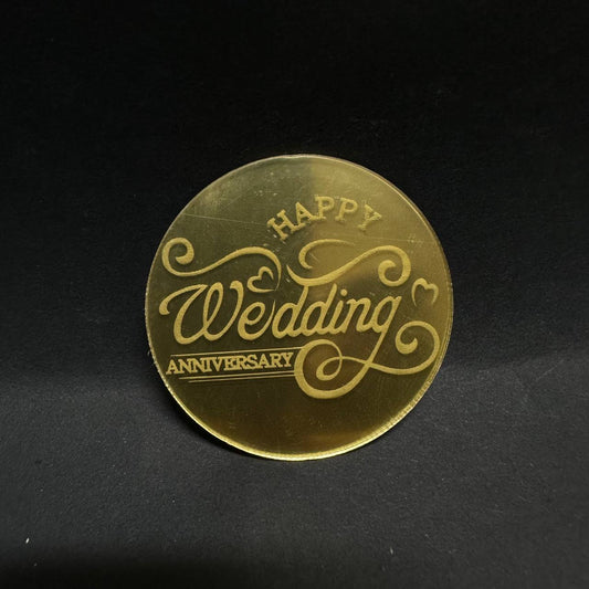 Happy wedding anniversary coins pack of 5 Sweetkraft | Baking supplies