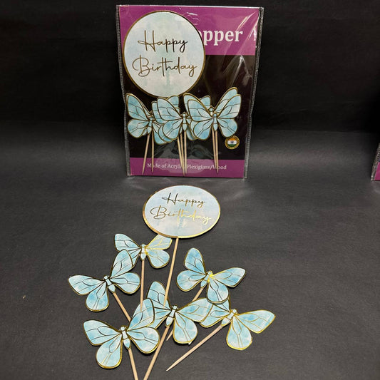 Multicolour Birthday Butterfly Set Sweetkraft | Baking supplies