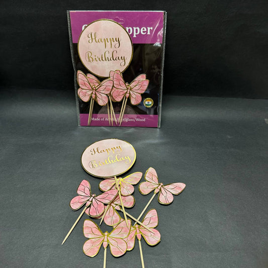 Multicolour Birthday Butterfly Set Sweetkraft | Baking supplies