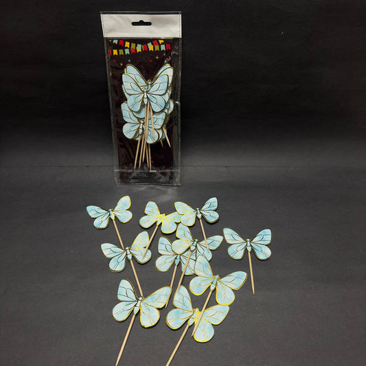 Multicolour toothpick Butterfly Sweetkraft | Baking supplies