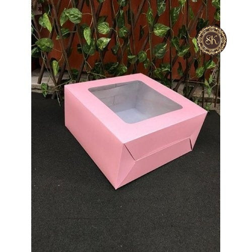 Peach window box 8*8*4 Sweetkraft | Baking supplies